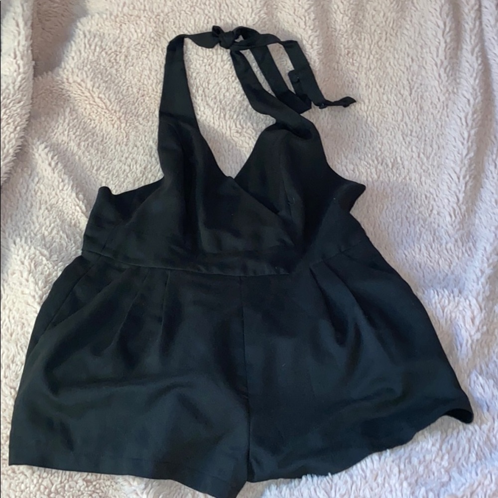 halter black romper